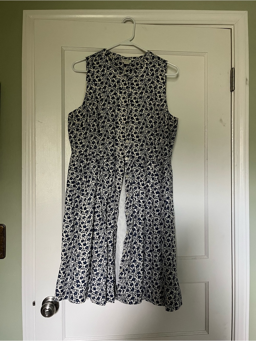 J Crew Floral Cotton Shirt Dress